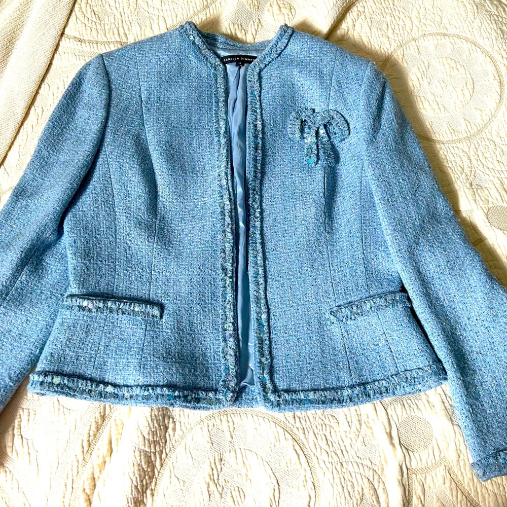 Isabella DeMarco dressy light blue blazer